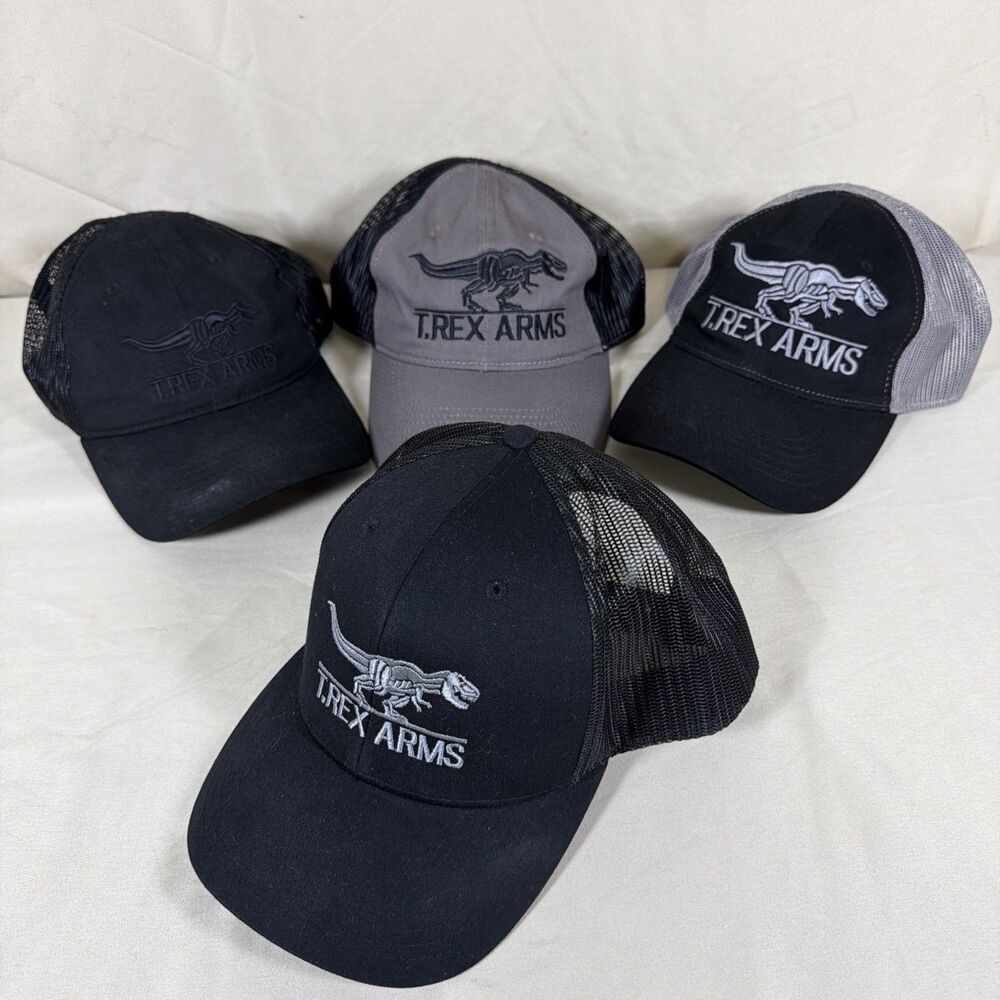 Lot Of 4 T-Rex Arms Truck Cap / Tactical Hat -SAN SABA CAPS & Richardson 2A TN